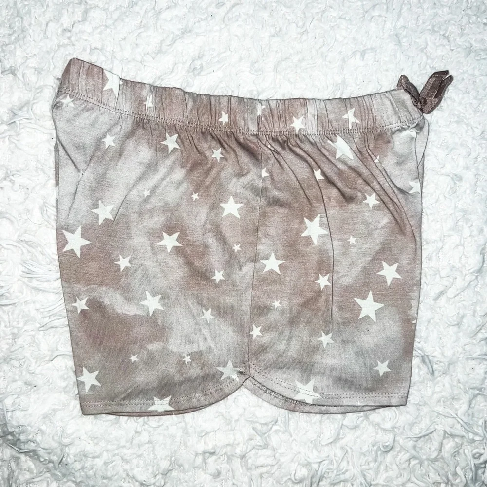 Old Navy Girls Printed Pajama Shorts, Big Stars, Size XL (14-16)